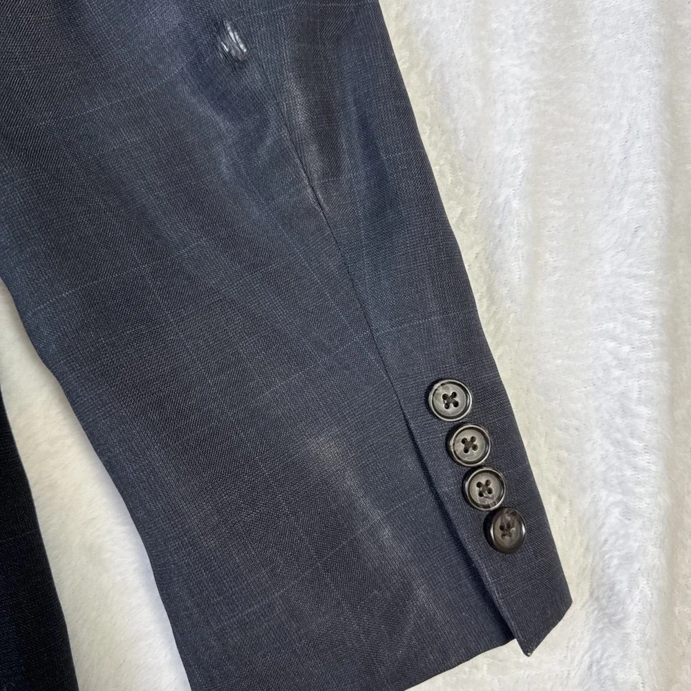 Ralph Lauren Dark Blue Sports Jacket‎ 100% Wool Union Made Canada Vintage 42L